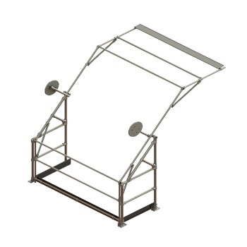 Galvanized pallet gate type F SGPGTYFGV (Kee Safety)