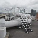 Plateforme d'accès au toit pour toitures en membrane/asphalte/PVC (Kee Safety)