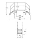 Plateforme d'accès pour toitures en béton (Kee Safety)