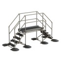 Plateforme d'accès au toit pour toitures en membrane/asphalte/PVC (Kee Safety)