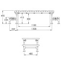 Dachüberstieg Mini mit Durchgang 380 mm (Kee Safety)