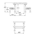 Mini overstapbrug met 400 mm doorgang (Kee Safety)