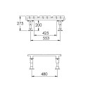 Dachüberstieg Mini mit Durchgang 200 mm (Kee Safety)