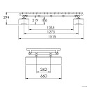 Przełaz dachowy wolnostojący Mini z prześwitem 160 mm (Kee Safety)