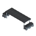 Escaleras de cruce de techo autoportante de aluminio mini con paso de 380 mm (Kee Safety) Escaleras de cruce de techo autoportante de aluminio mini con paso de 380 mm (Kee Safety)