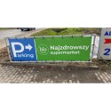 Structure publicitaire autoportante basse (Klemp)