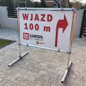 Low freestanding advertising structure (Klemp)