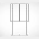 Bannière autoportante cadre tendu en aluminium (Klemp)