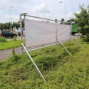 Bannière autoportante cadre tendu en aluminium (Klemp)