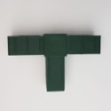 T-stuk (2 assen, 3 ingangen) – voor buis 20x20x2 mm - groen (Klemp) T-stuk (2 assen, 3 ingangen) – voor buis 20x20x2 mm - groen (Klemp)