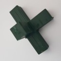 Hoekbocht (3 assen, 4 ingangen) – voor buis 20x20x2 mm - groen (Klemp) Hoekbocht (3 assen, 4 ingangen) – voor buis 20x20x2 mm - groen (Klemp)