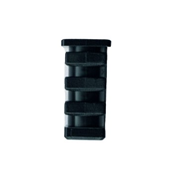 Connecteur cubique (1 axe, 1 emplacement) – pour tube 25x25x1,5 mm - noir (Klemp)