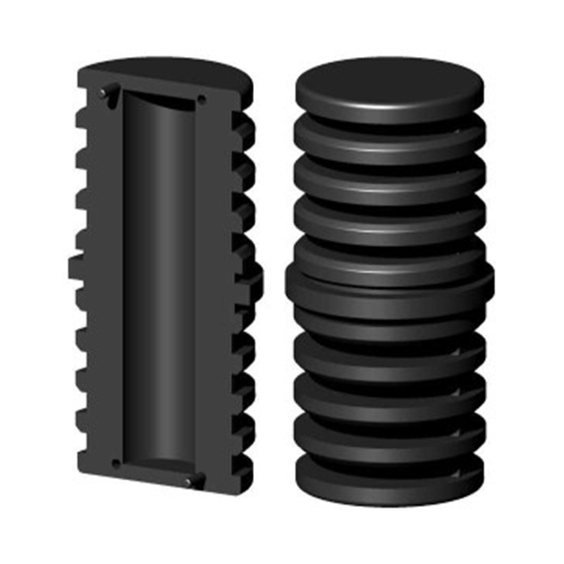 Conector recto / Extensión / Manguito – para tubo 50x2 mm - negro (Klemp) - Conectores de plástico para perfiles redondos Conector recto / Extensión / Manguito – para tubo 50x2 mm - negro (Klemp) - Conectores de plástico para perfiles redondos