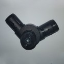 Corner T-Connector (3 axes, 3 slots) – for pipe 40x2 mm - black (Klemp) Corner T-Connector (3 axes, 3 slots) – for pipe 40x2 mm - black (Klemp)