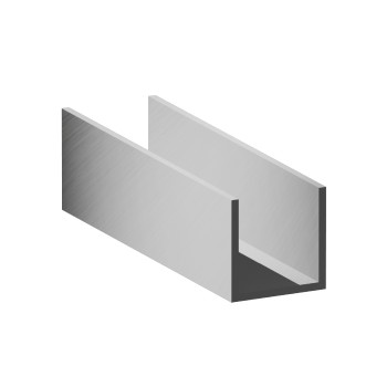 Riel de aluminio – 20x20x2 mm - bruto - 200 cm (Klemp)