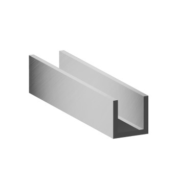 Rail en aluminium – 15x15x2 mm - brut - 200 cm (Klemp)
