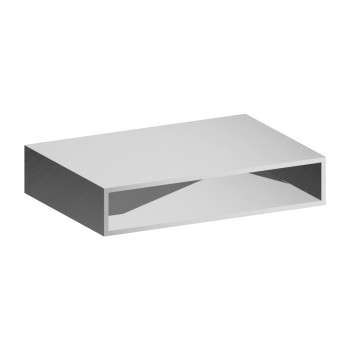 Profilé aluminium rectangulaire – 100x20x2 mm - brut - 200 cm (Klemp)
