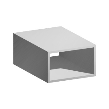 Profilé aluminium rectangulaire – 50x30x2 mm - brut - 200 cm (Klemp)