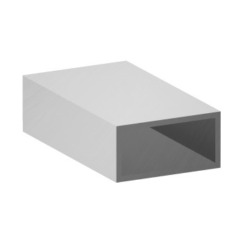 Perfil de aluminio rectangular – 40x20x2 mm - bruto - 200 cm (Klemp)
