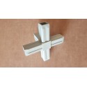 Cross Connector (3 axes, 5 slots) – for pipe 30x30x2 mm - grey (Klemp) Cross Connector (3 axes, 5 slots) – for pipe 30x30x2 mm - grey (Klemp)
