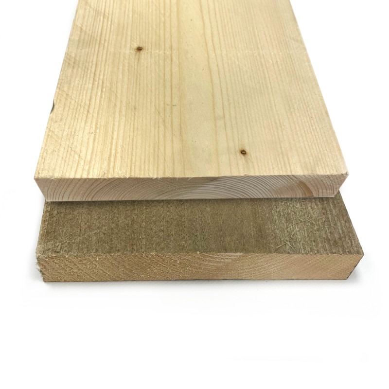 Plateau en bois fabriqué à partir de planches d’échafaudage