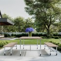 Mesa de jardín Paris - Plateado (Klemp)