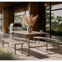 Mesa de jardín Roma - Marrón Vintage (Klemp)