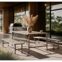 Tuin tafel Paris - Vintage Bruin (Klemp)