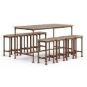 Mesa de bar Madrid - Marrón Vintage (Klemp)