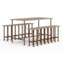 Table de bar Roma - Marron Vintage (Klemp)