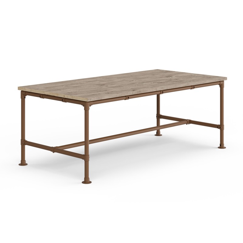 Mesa de jardín Madrid - Marrón Vintage (Klemp) - Muebles de jardín