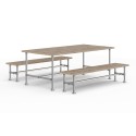 Mesa de jardín Roma - Plateado (Klemp)