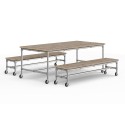 Tuin tafel Berlin - Zilver (Klemp)