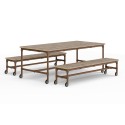 Table de jardin Berlin - Marron Vintage (Klemp)