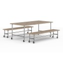 Tuin tafel Paris - Zilver (Klemp)