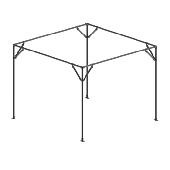 Pergola metallica modulare – nera (Klemp)