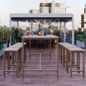 Table de bar Madrid - Marron Vintage (Klemp)