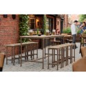 Mesa de bar Madrid - Marrón Vintage (Klemp)