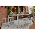 Table de bar Berlin - Argent (Klemp)