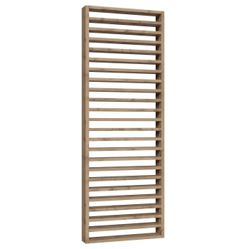 Partition Wall with Horizontal Slats − Natural Oak − 22x90 (Klemp)