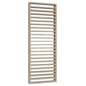 Partition Wall with Horizontal Slats − Sonoma Oak − 22x90 (Klemp)