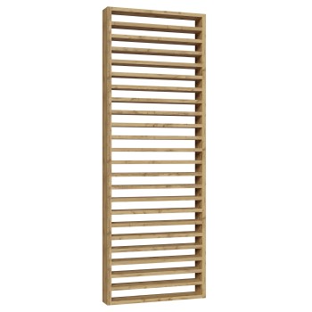 Partition Wall with Horizontal Slats − Wotan Oak − 22x70 (Klemp)