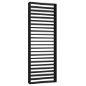 Partition Wall with Horizontal Slats − Black − 22x70 (Klemp)