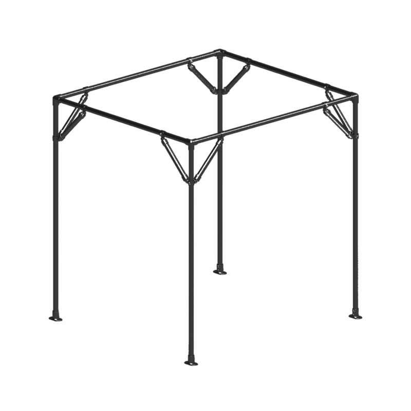 Pergola metallica modulare – nera (Klemp) - Pergole in metallo Pergola metallica modulare – nera (Klemp) - Pergole in metallo