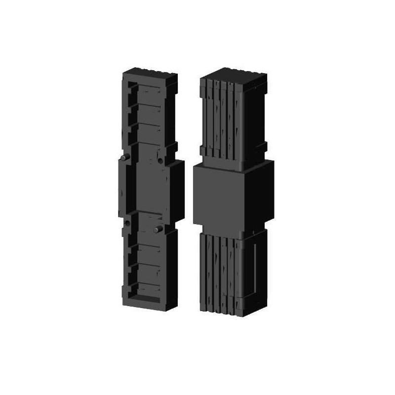 Łącznik prosty / Przedłużka / Mufa - Czarny - do rury 30x30x2 mm (Klemp) - Łączniki plastikowe do profili kwadratowych Łącznik prosty / Przedłużka / Mufa - Czarny - do rury 30x30x2 mm (Klemp) - Łączniki plastikowe do profili kwadratowych