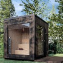 Sauna de jardín con estufa eléctrica − Small para 2-4 personas (Klemp)