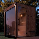 Sauna de jardín con estufa de leña − Small para 2-4 personas (Klemp)