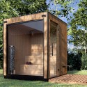 Sauna da giardino con stufa a legna − Small per 2-4 persone (Klemp)