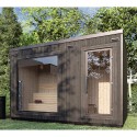 Sauna da giardino con stufa a legna − Medium per 4-6 persone (Klemp)