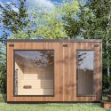 Garden sauna with wood-burning stove − Medium for 4-6 people (Klemp)